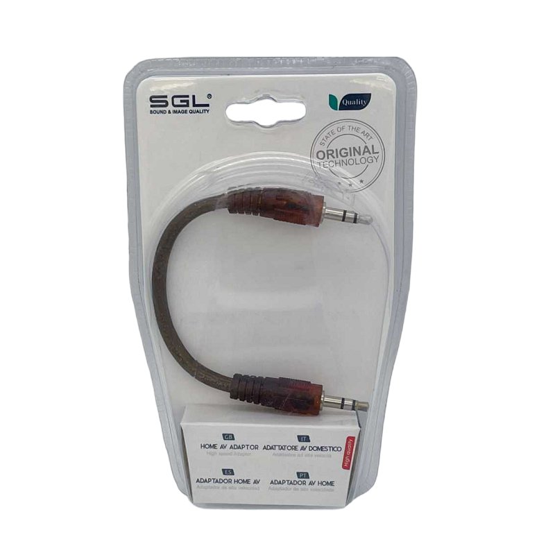 Audio adapter - 412-01 - Jack 3.5mm male/male - 20cm - 000074