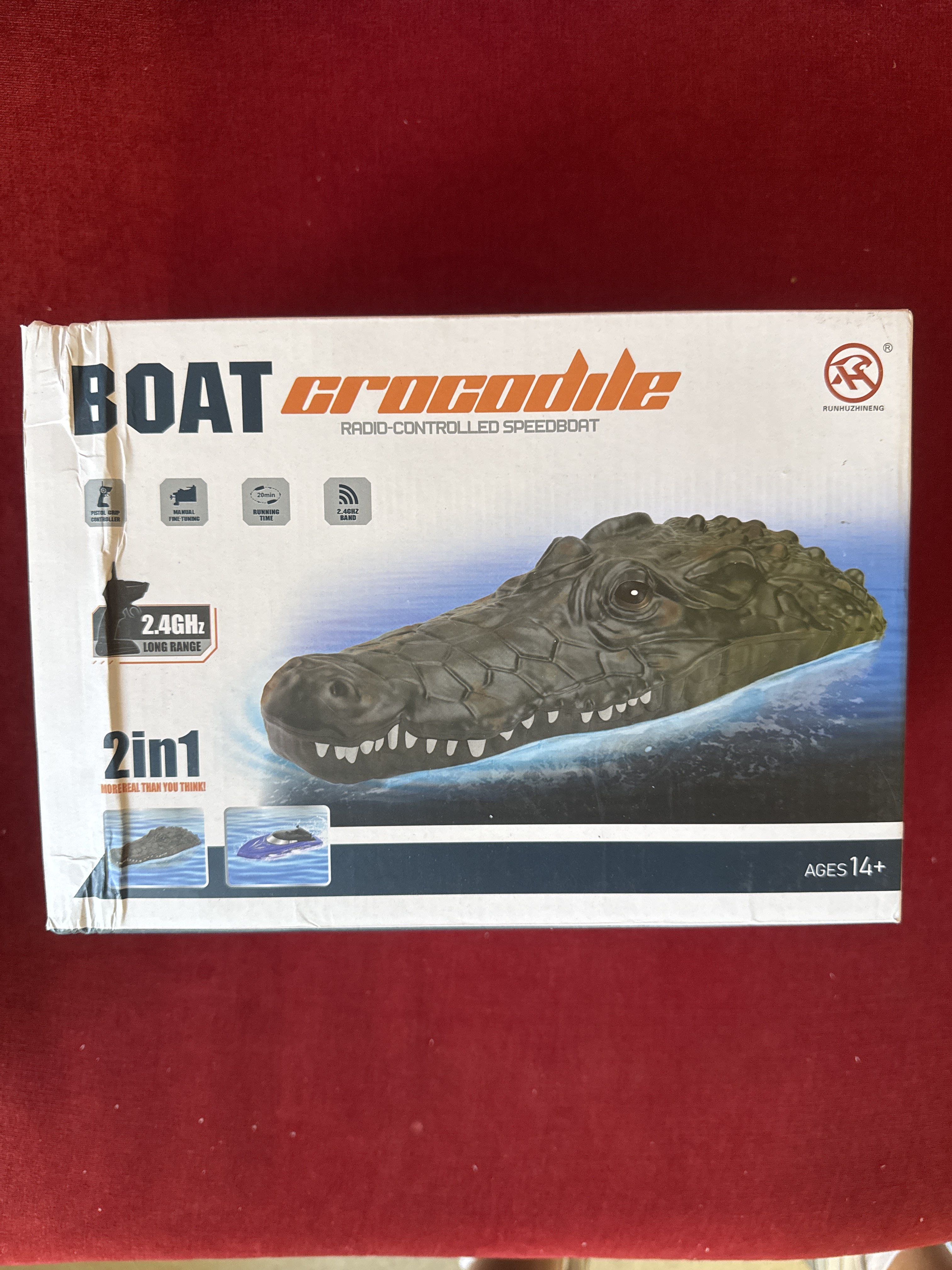 Remote Control Speedboat Crocodile 2 in 1
