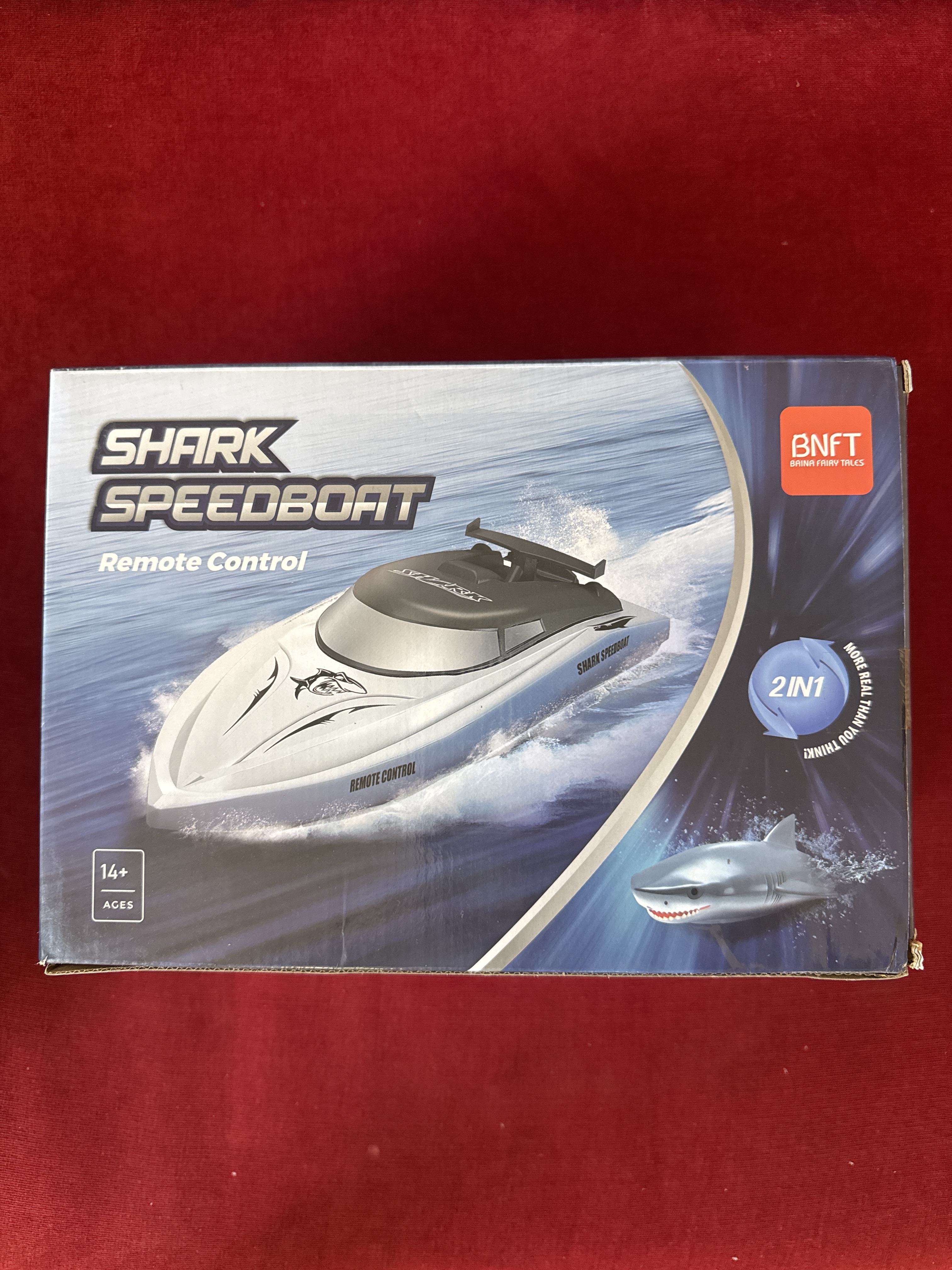 Remote Control Shark Speedboat 2 in 1