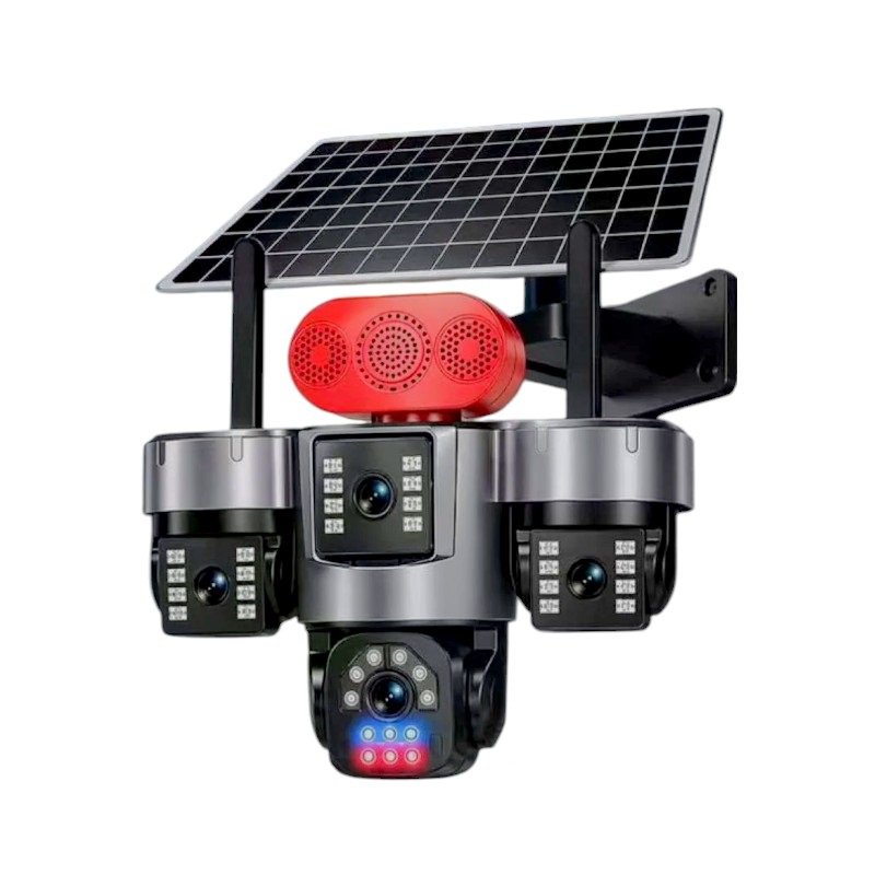 Ηλιακή κάμερα ασφαλείας IP τετραπλή - 4G - Security Camera - S13 - 020300