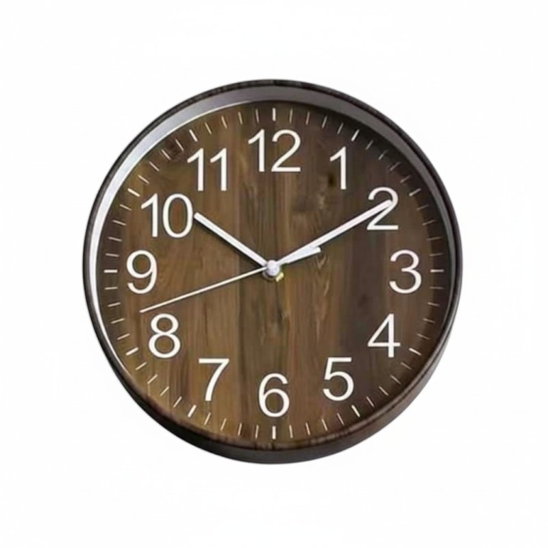 Wall clock - 250mm - 025048 - Light Brown