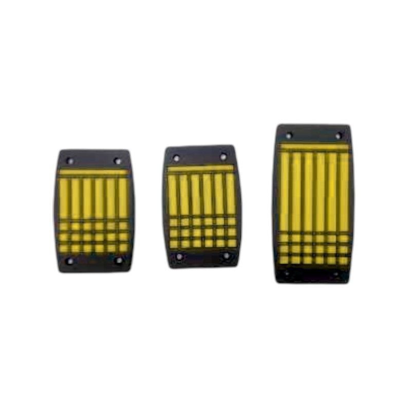 Decorative car pedal covers - R-G31108-3 - 120714 - Yellow