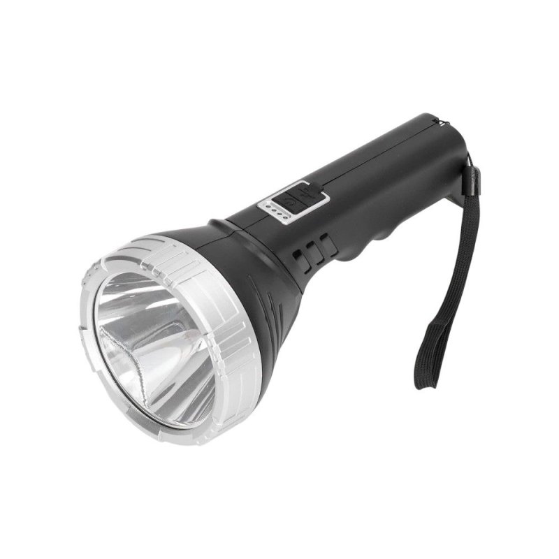 Перезаряжаемый LED фонарик - 88069 - 182752 - Черный/Серебряный