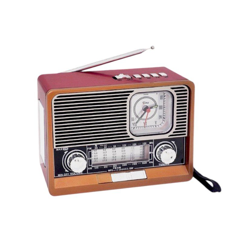 Rechargeable Retro radio - EK105 - 830128 - Red