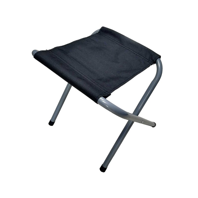 Folding camping stool - 1302 - 271031 - Black