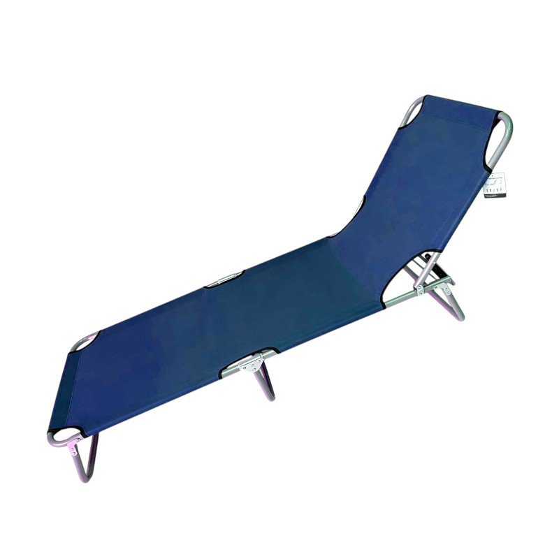 Folding beach lounger - 1247 - 510245 - Dark Blue