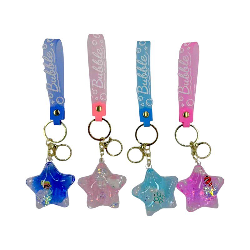 Children's water star keychain with strap - Set of 12 pieces - 294150