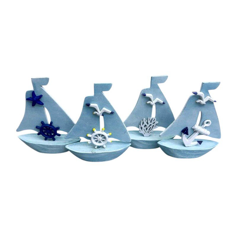 Decorative Souvenir Boat - L2026-31ABCD - 125563