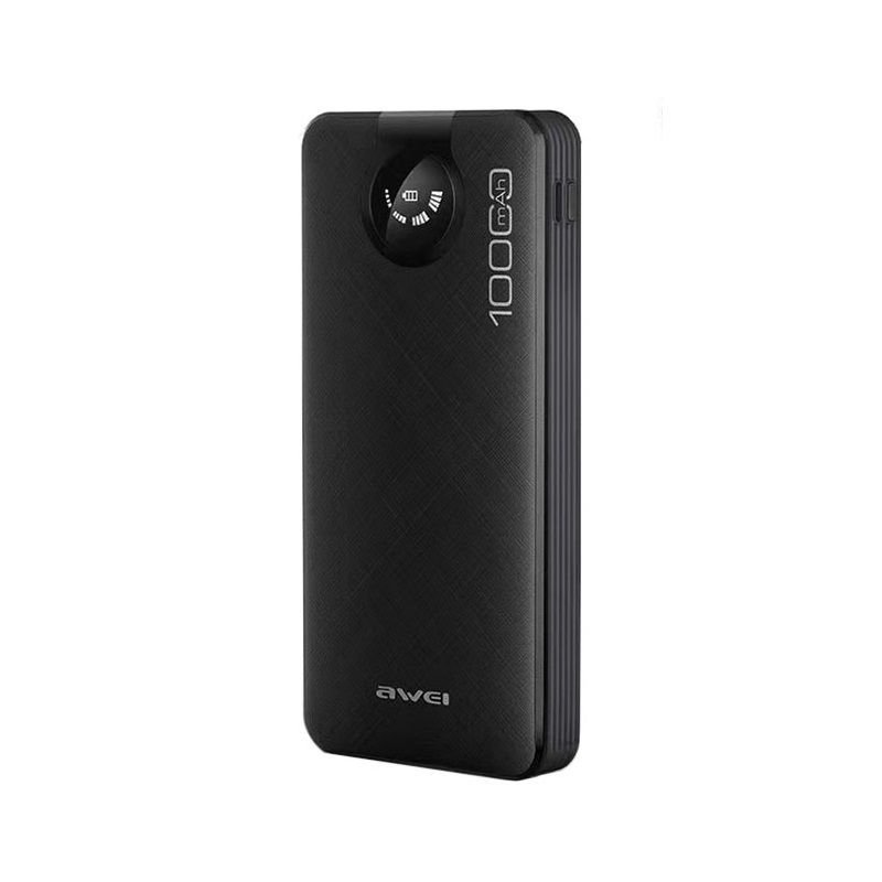 Powerbank - P133K - 10.000mah - 4in1 - AWEI - 048958 - Black