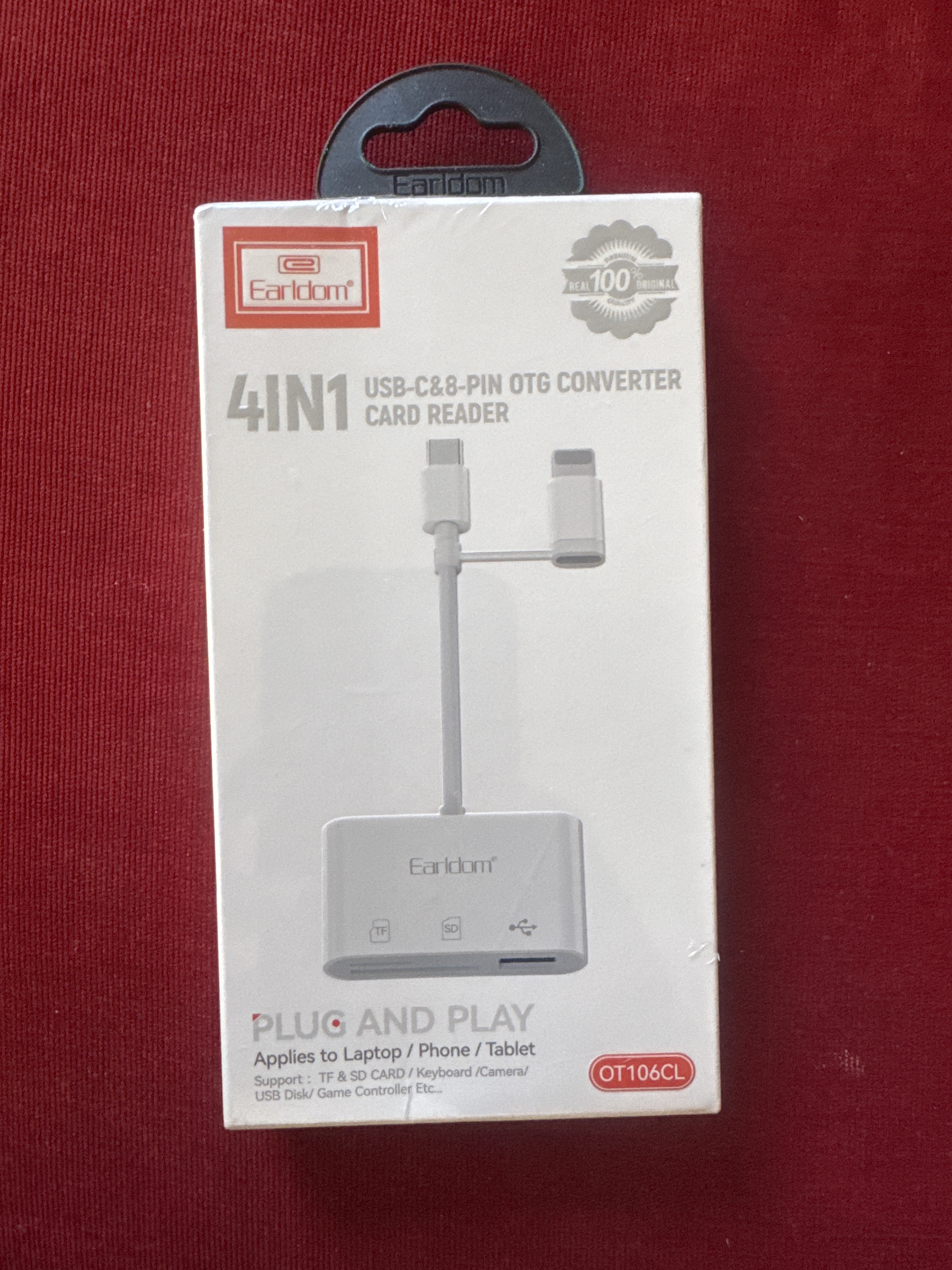 4 in 1 Card Reader USB-C & Lightning OTG