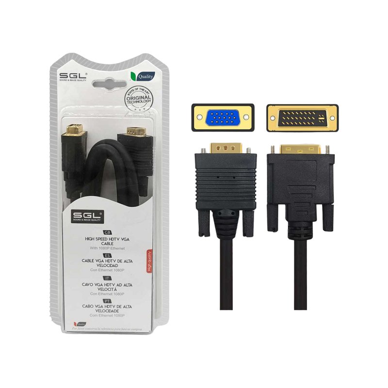 Кабель VGA на DVI - 1595-550 - 1.5м - 095509