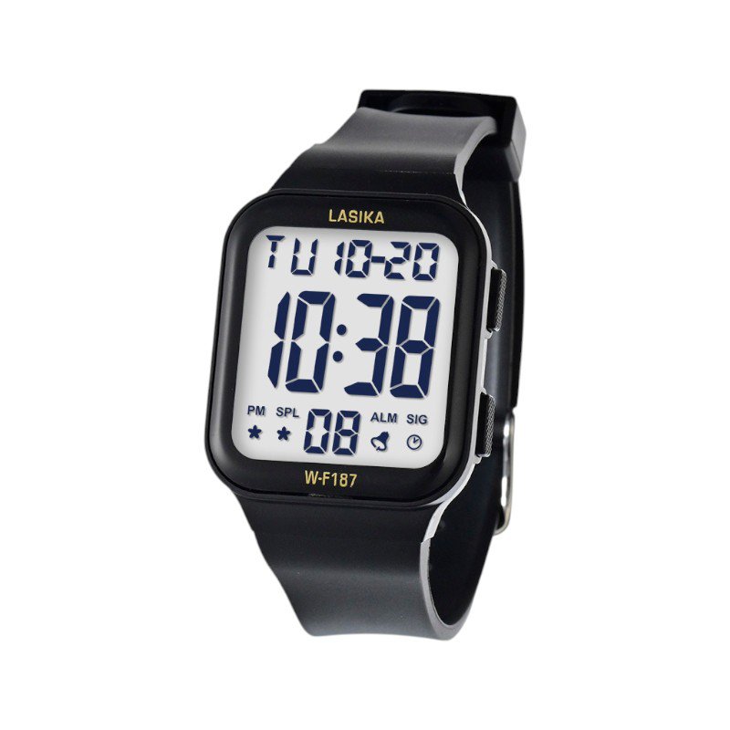 Digital wristwatch - WF187 - Lasika - 115140 - Black/Black