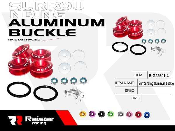 Set of bumper retaining clips - R-G22501-A4X - 120491