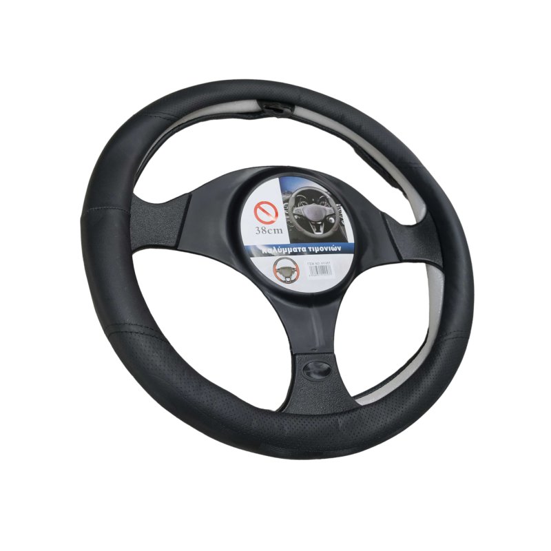Car steering wheel cover - XY-057 - 122537 - Black/Black
