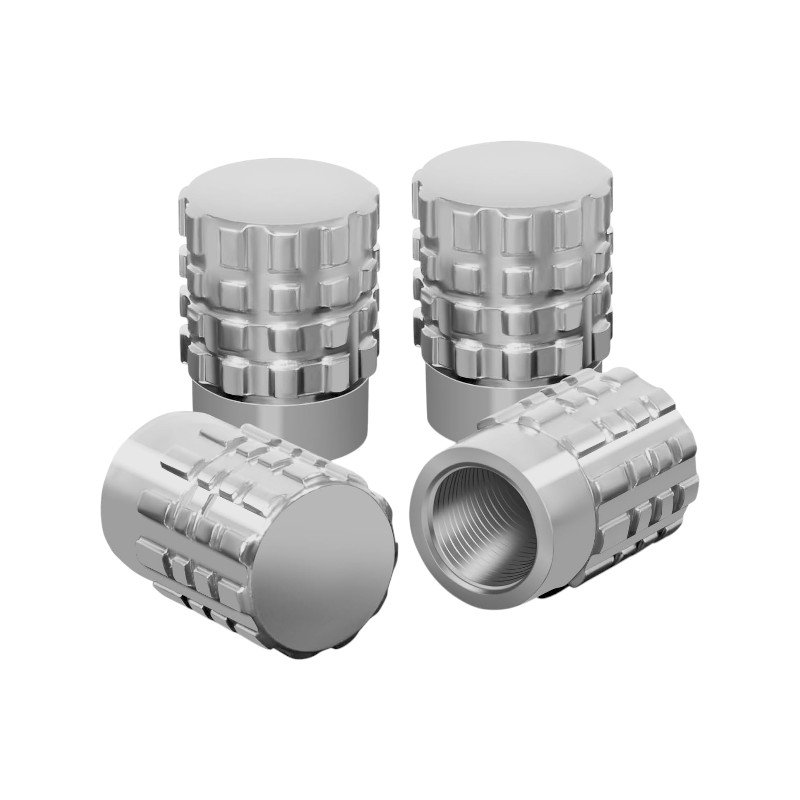 Car tire valve cap - R-Z17114-4U - 140531 - Silver