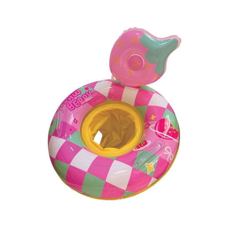 Children's inflatable life jacket with seat - Strawberry - XL-A054 - 65cm - 151271