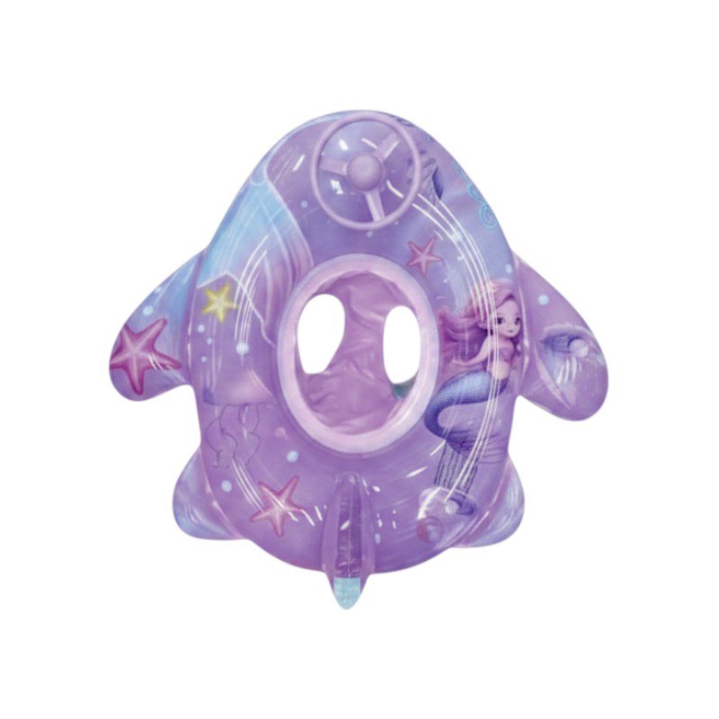 Children's inflatable life jacket with steering wheel and seat - 155006 - Purple