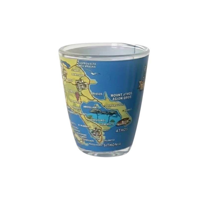 Souvenir Shot Glass - 20Z - Halkidiki - Set of 12 pieces - 161270