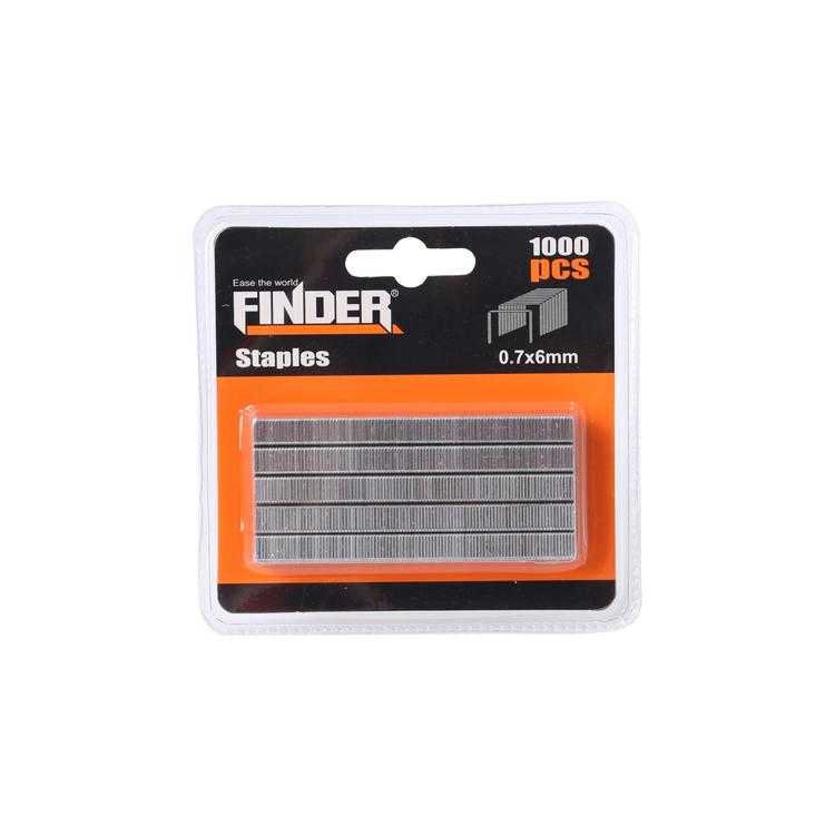 Replacement staples for stapler - 1000pcs - 0.7*6mm - Finder - 195257