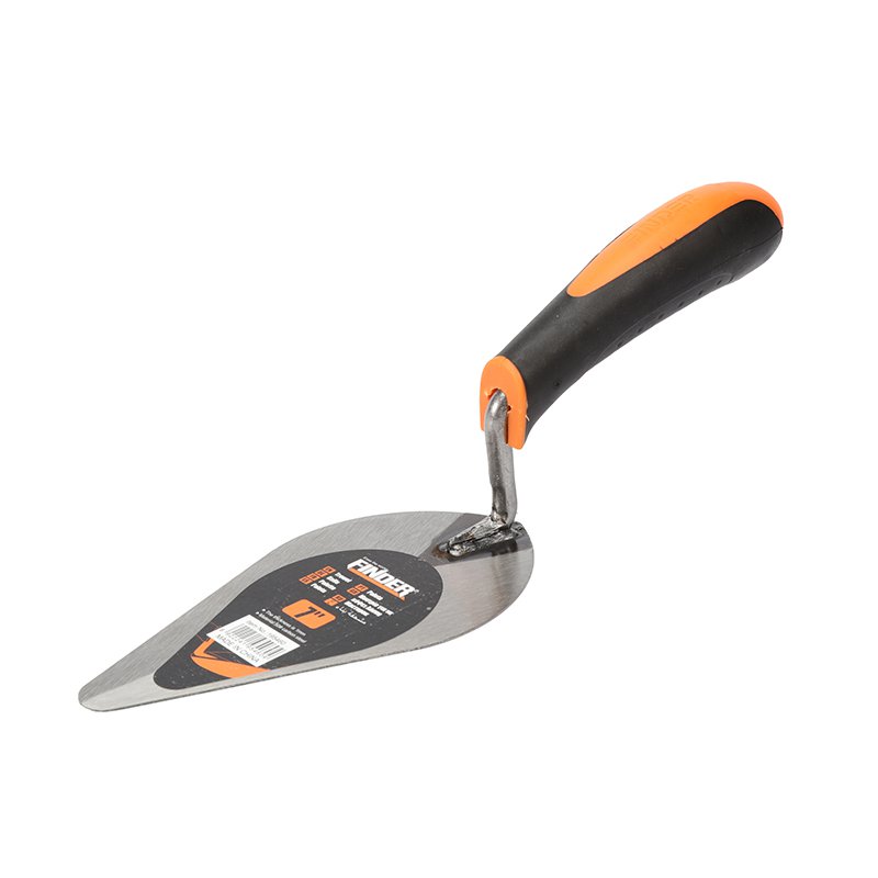 Pointed bricklayer trowel with plastic handle - 7" - Finder - 195460