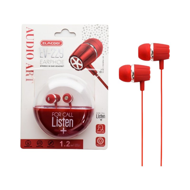 Wired headphones - EV-229 - 202296 - Red