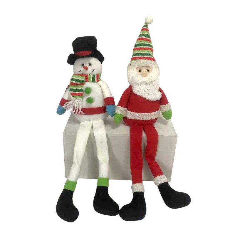 Christmas plush seated doll - 12x27cm - 212283