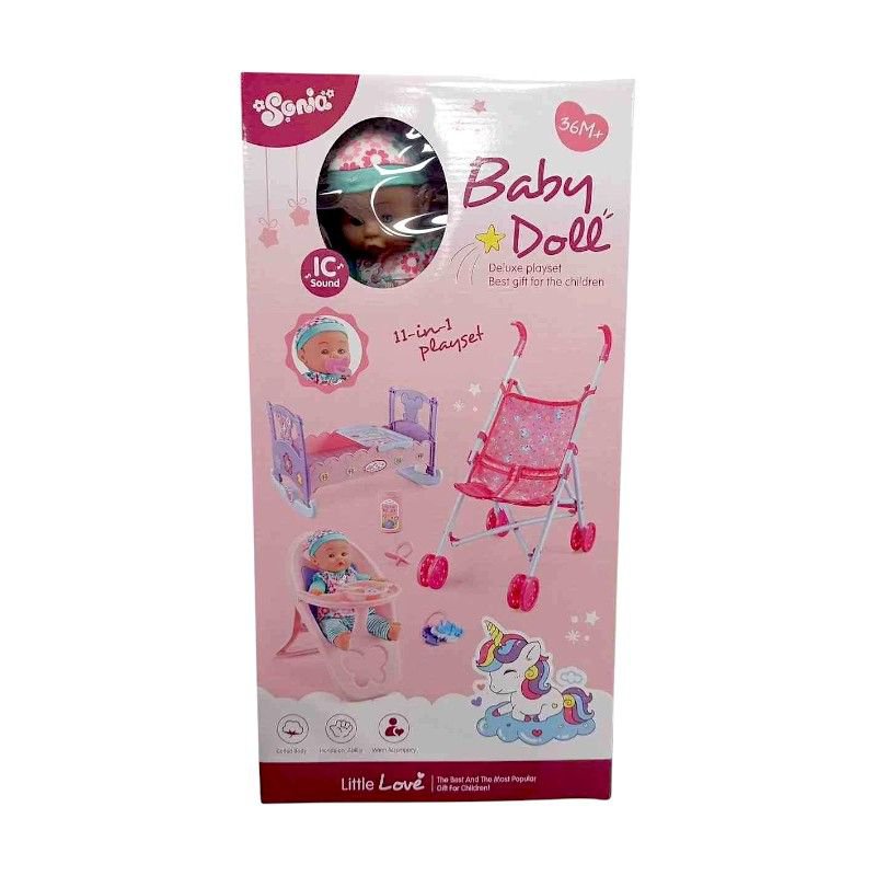 Кукла-младенец с полным набором для ухода - SO-6931 - 215622