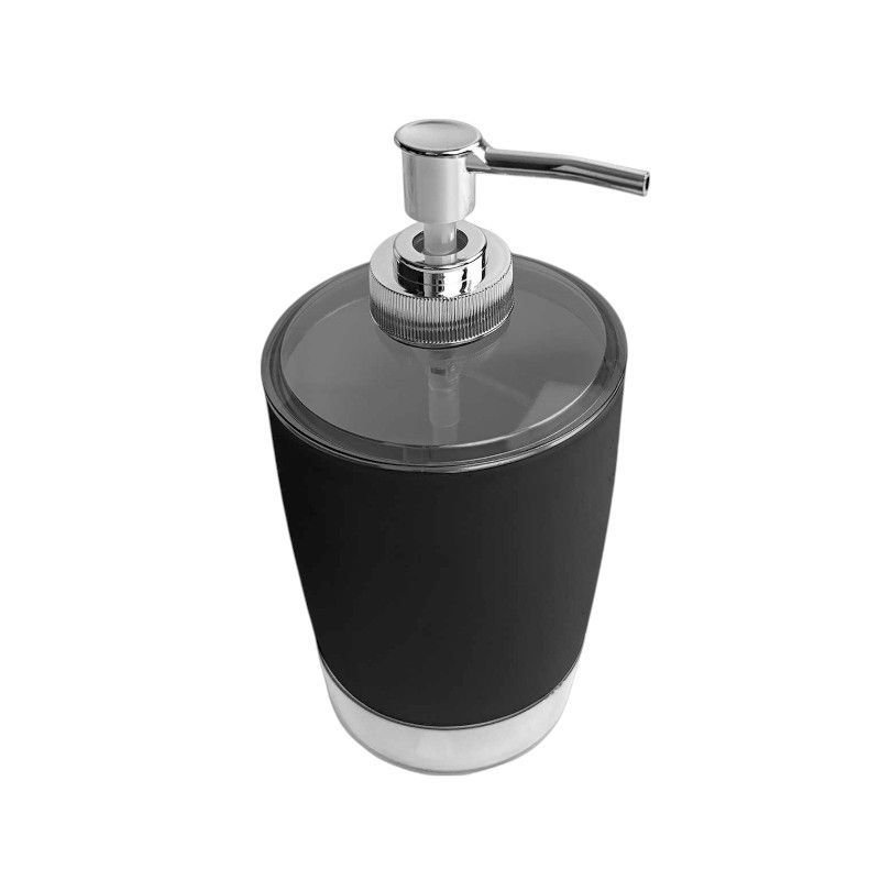 Plastic soap dispenser holders - Set 5pcs - Black - 21799