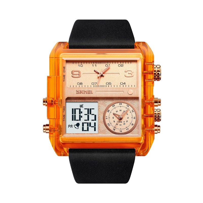 Digital/analog wristwatch - Skmei - 2020 - Orange