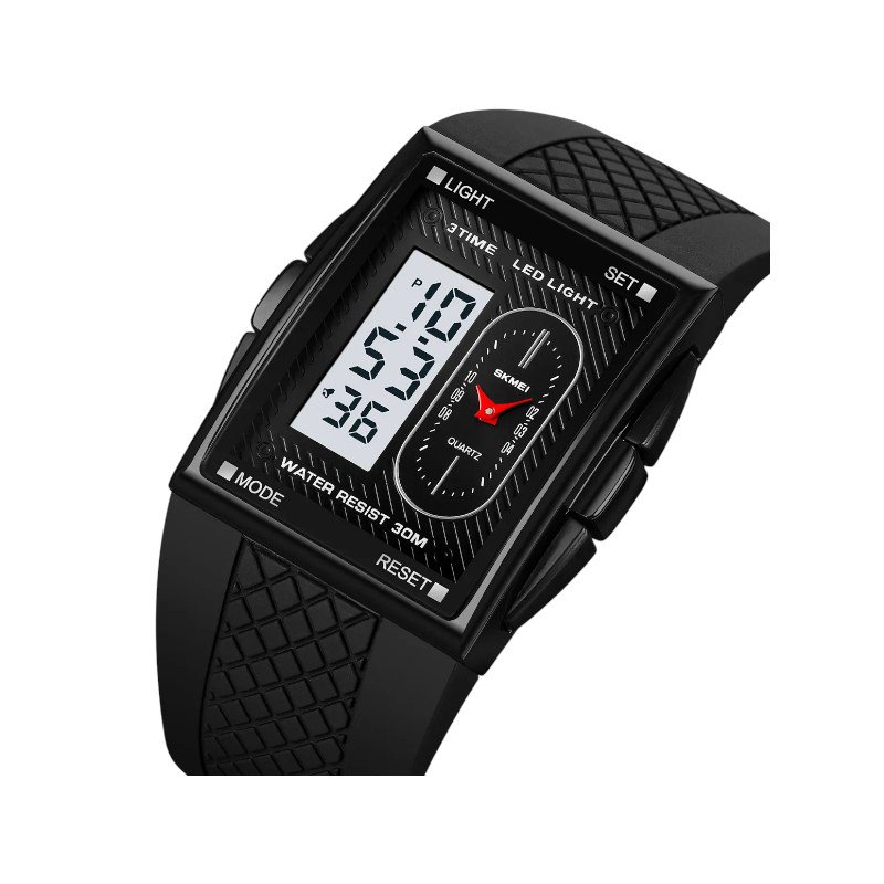Digital/analog wristwatch - Skmei - 2213 - Black/White