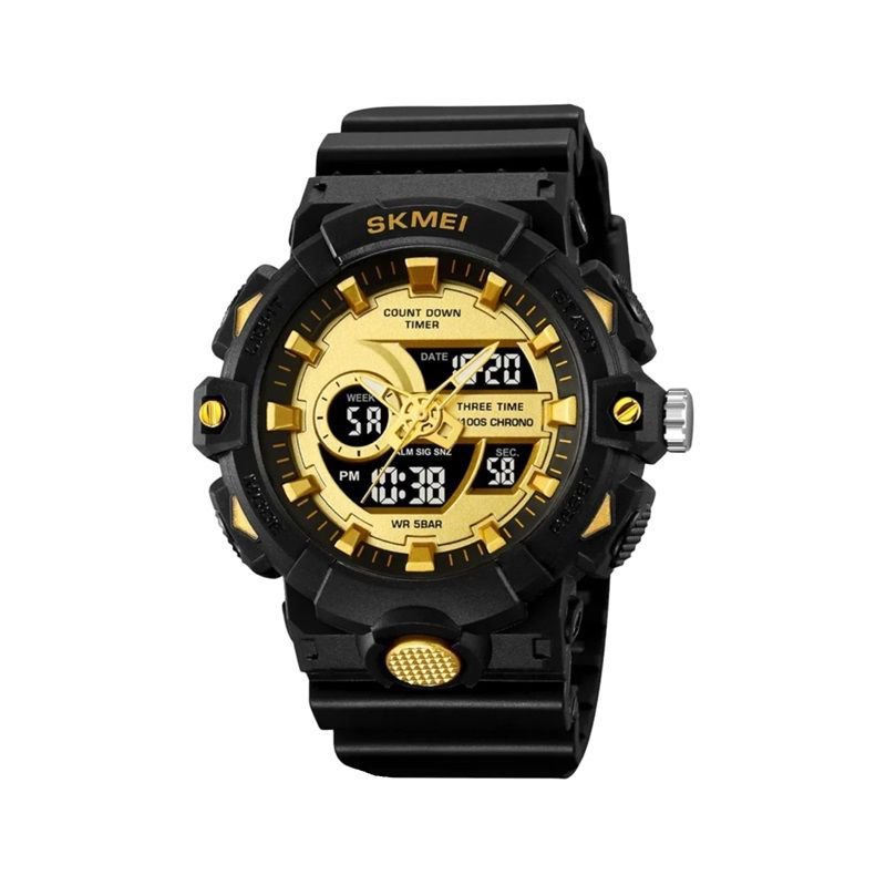Digital/analog wristwatch – Skmei - 2225 - Black/Gold