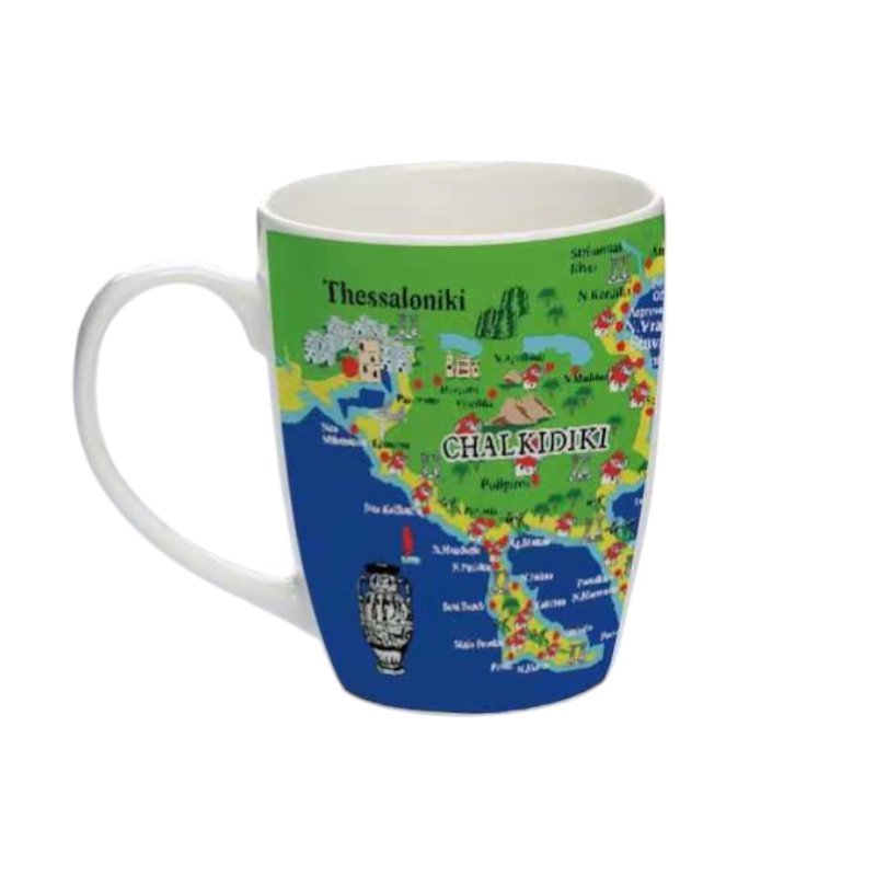 Ceramic mug Souvenir set - 12pcs - Greece - Chalkidiki - 224189
