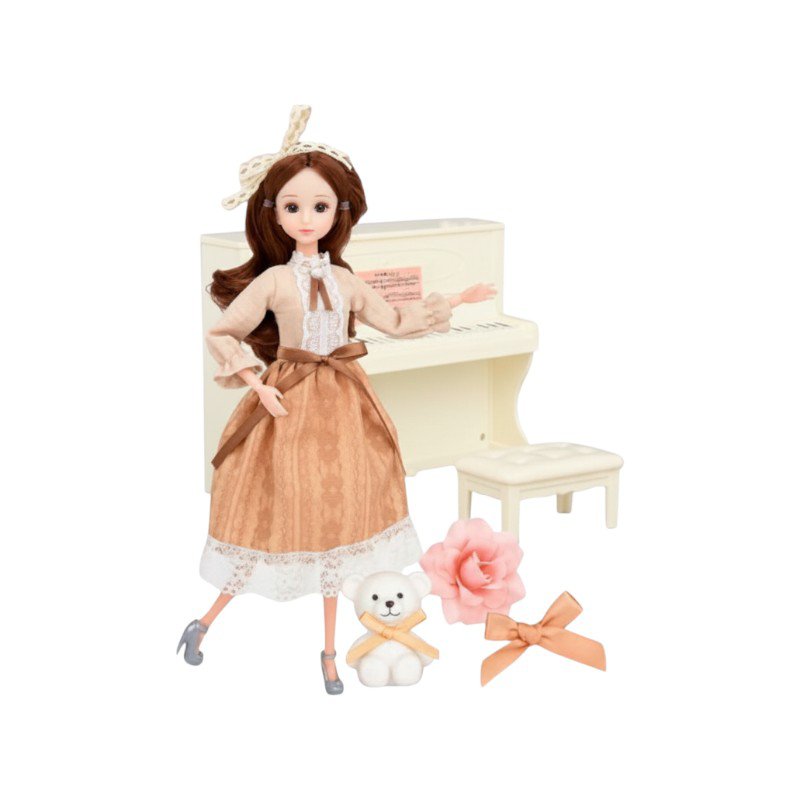 Doll with piano & accessories - SK024C - 232472