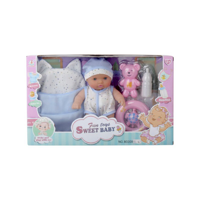 Baby doll with care accessories - 60309EG-48 - 232520