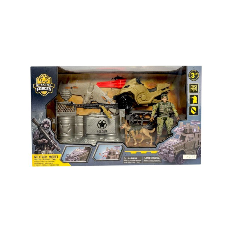 War vehicle set with accessories - 23178 - 232621