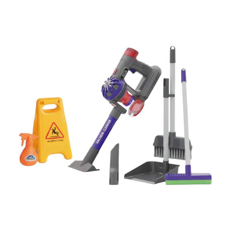 Children's electronic hand vacuum cleaner with cleaning accessories - 096-59 - 232668