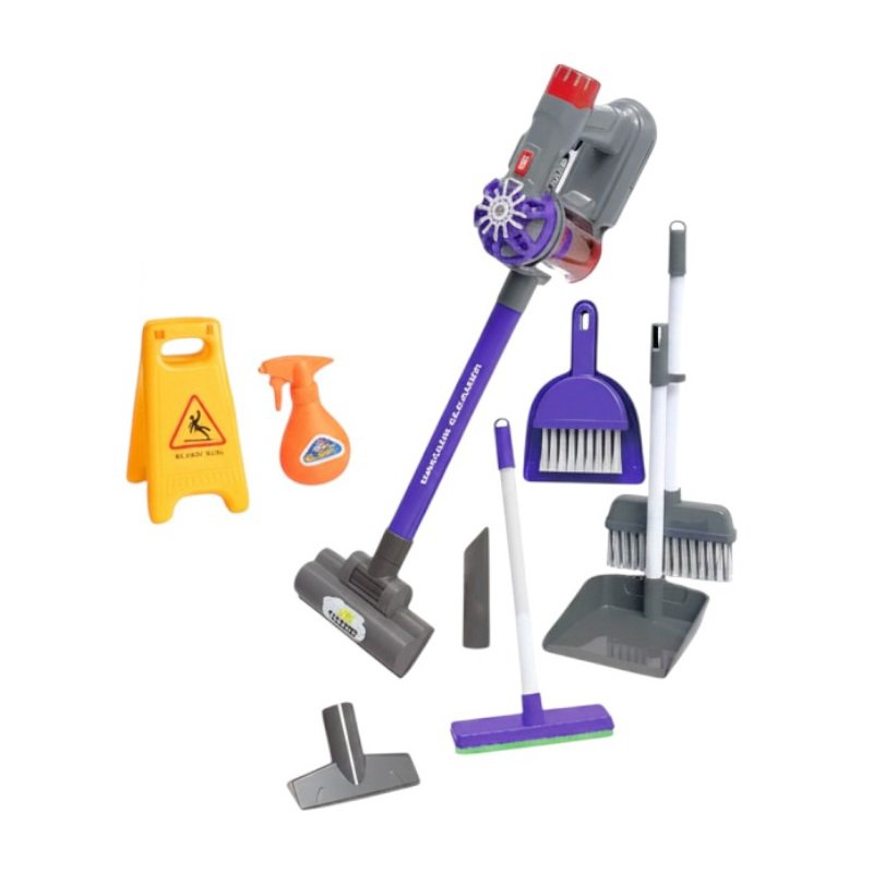 Children's stick vacuum cleaner with cleaning accessory set - 096-60 - 232669
