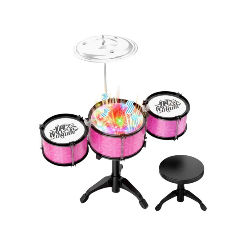 Children's Drum Set - 6784-1 - 233050 - Pink