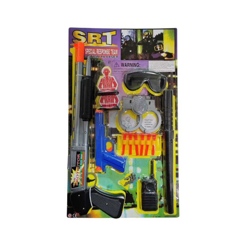Police set with gun & accessories - 9008 - 233131
