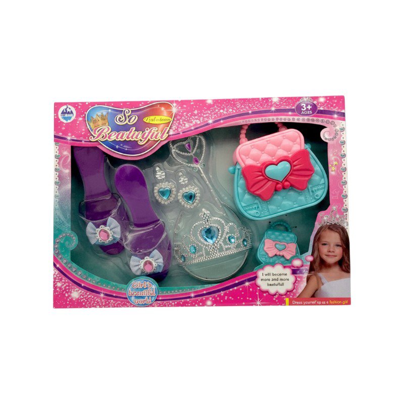 Princess accessory set with sandals - 668H4-1 - 233321