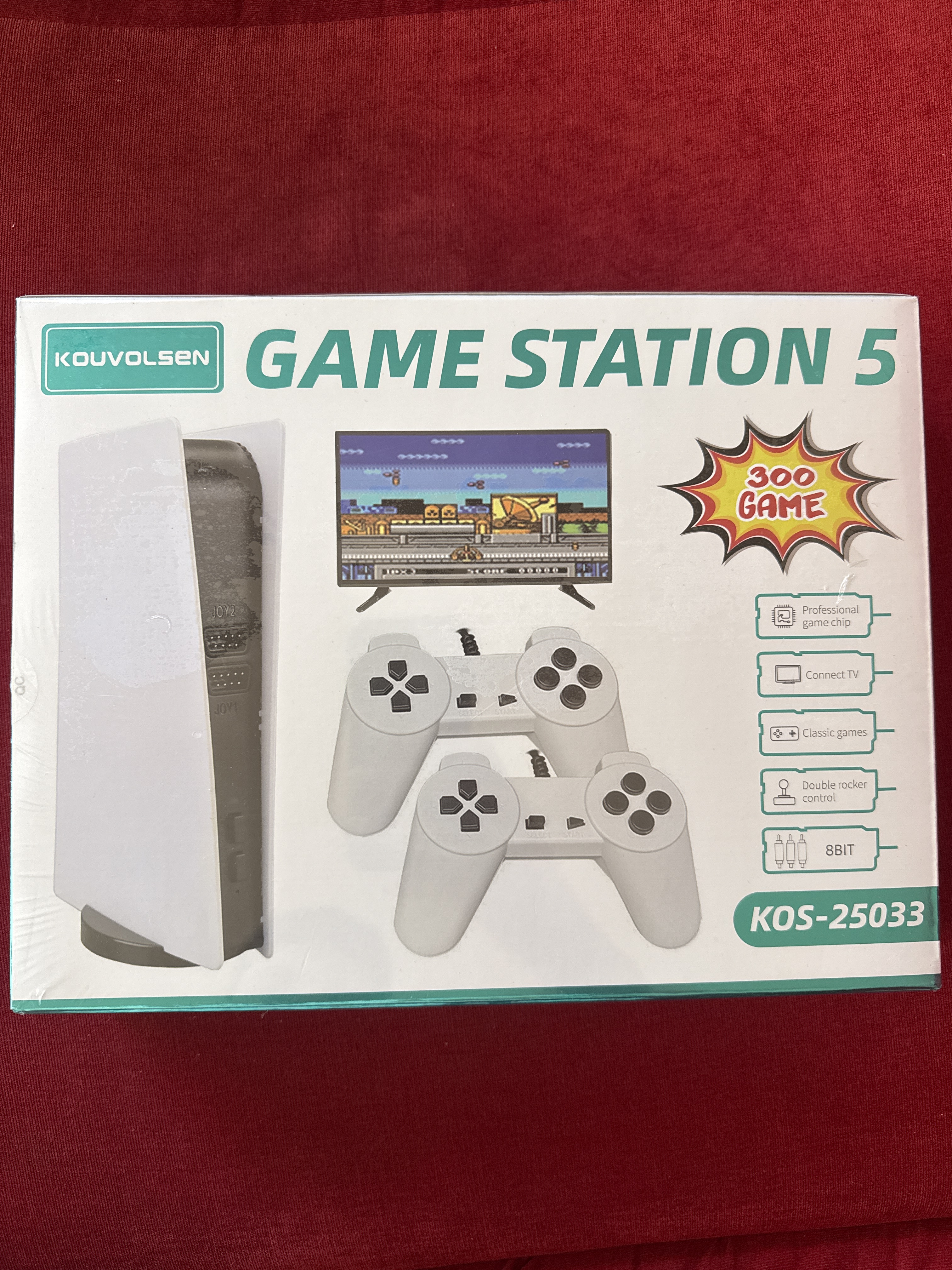 Retro Game Station 5 with 300 Built-in Games