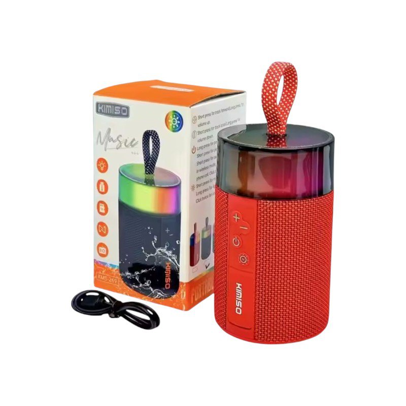 Wireless Bluetooth speaker - KMS-269 - 260820 - Red