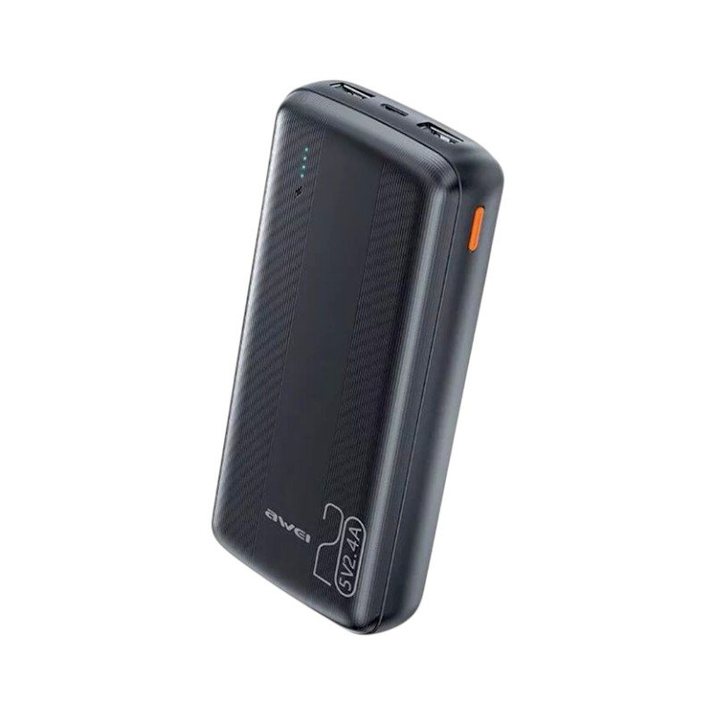 Powerbank - P19K - 20.000mah - 2.4A - AWEI - 260851 - Black