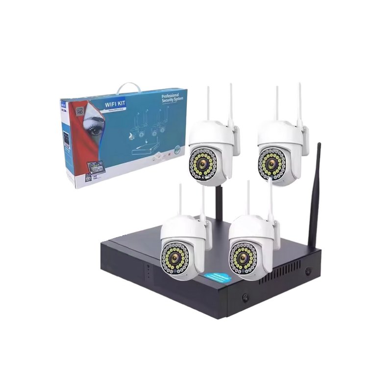 Network recorder with 4 cameras - WIFI KIT - 300037
