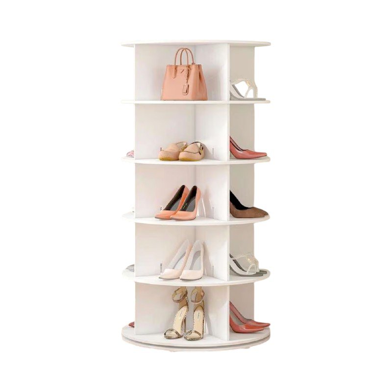 Rotating floor shelf 5 levels - YH6524-5 - 421731 - White