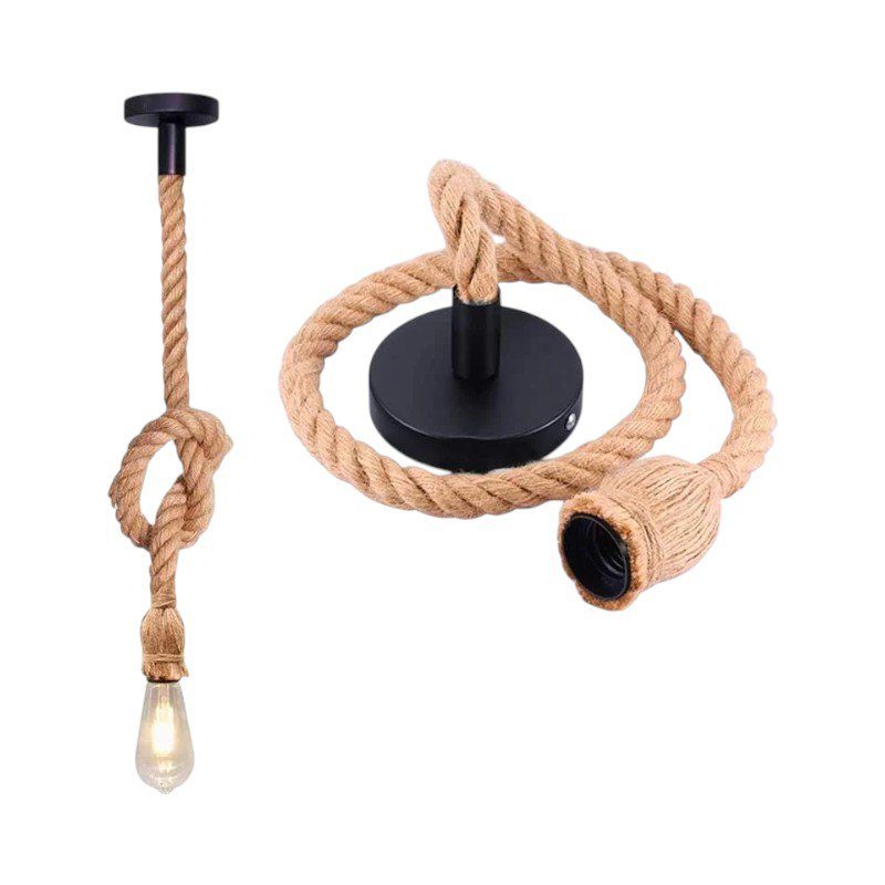 Single ceiling lamp with rope - 1.5m - 430378