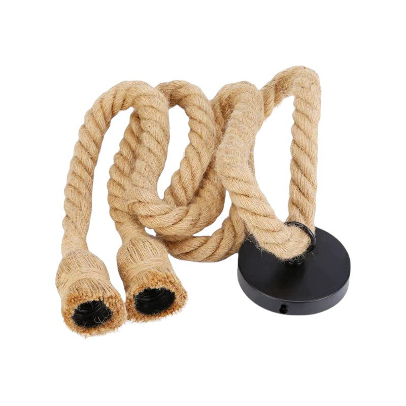 Double ceiling lamp with rope - 2m - 430408