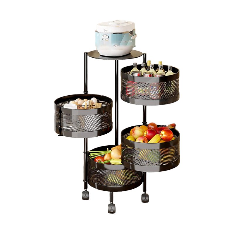 Mobile kitchen food rack 4 levels - 1018-4 - 522022