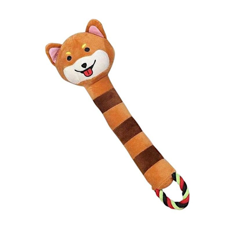 Плюшевая игрушка для собаки с веревкой - 38см - 550833