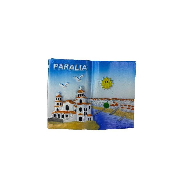 Tουριστικό μαγνητάκι Souvenir - Σετ 12pcs - Resin Magnet - Paralia - 678103